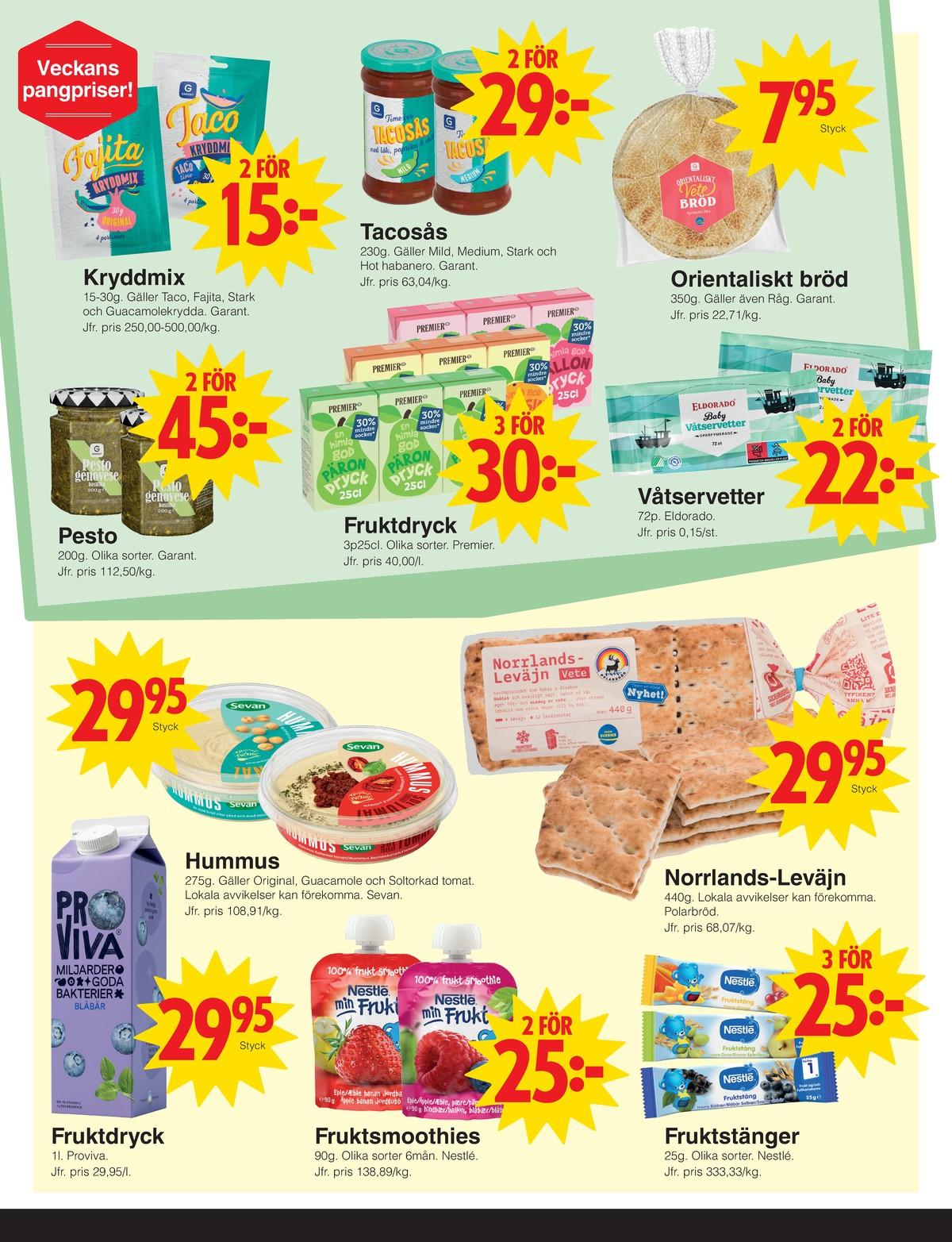 Matöppet veckans reklamblad sida 2