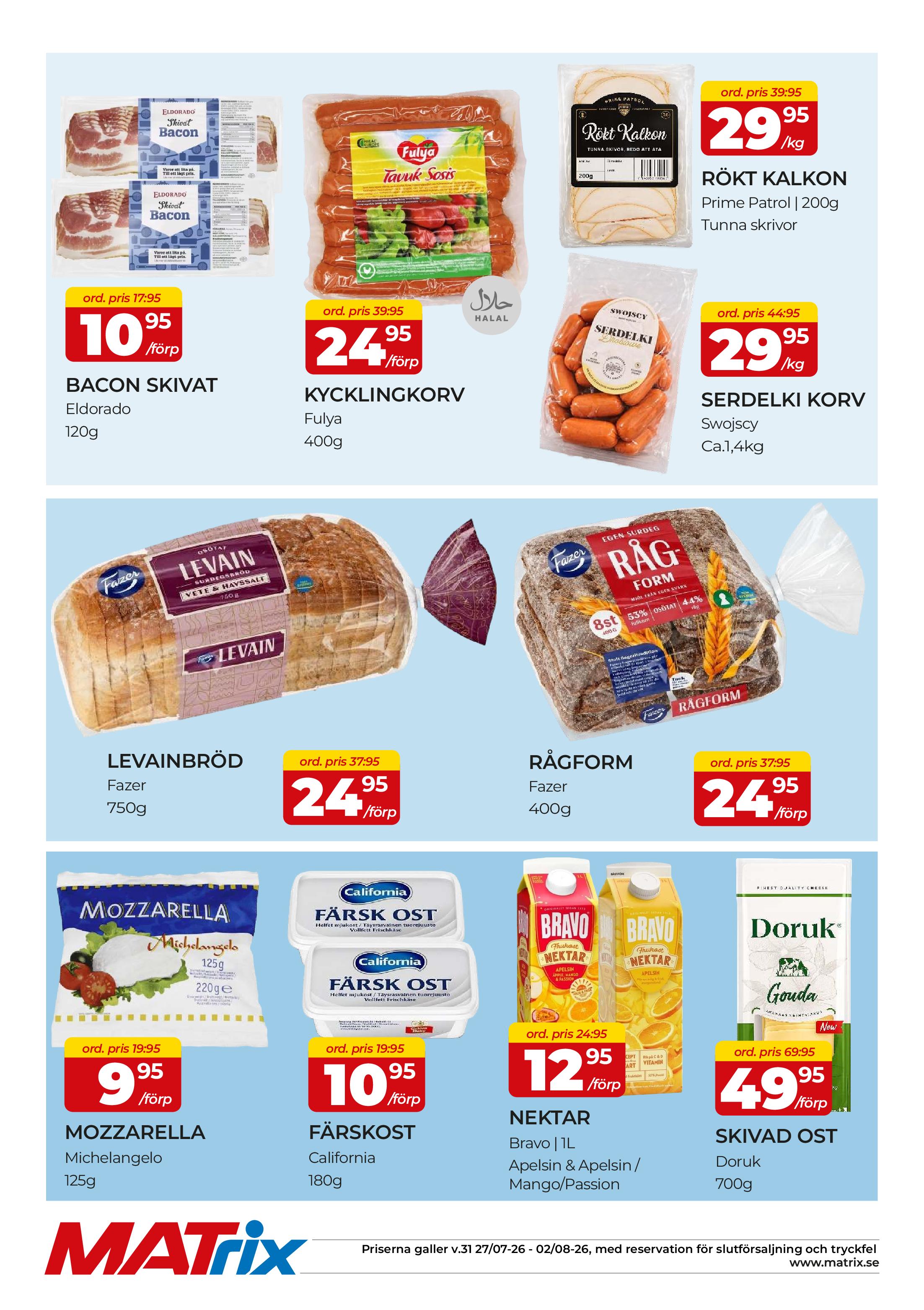 Butik Matrix reklamblad gäller till 2.8.2026 sida 3 Matrix reklamblad sida 3