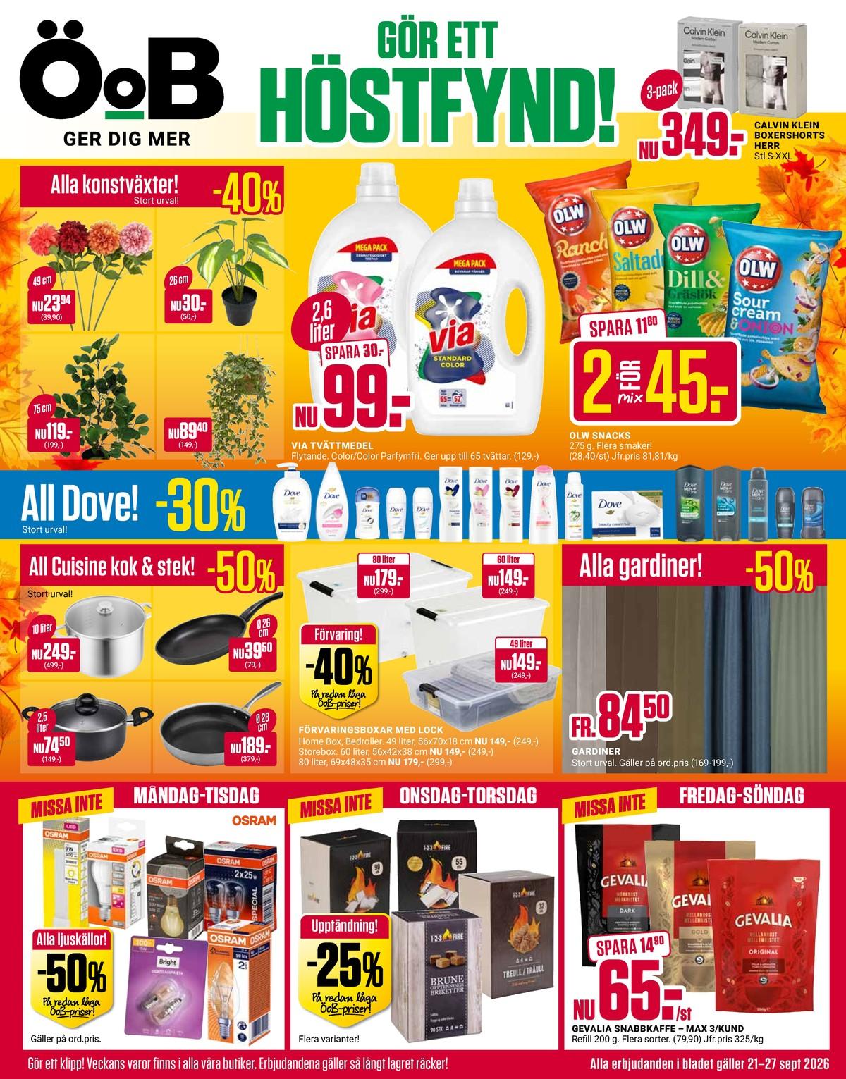 ÖoB reklamblad sida 1