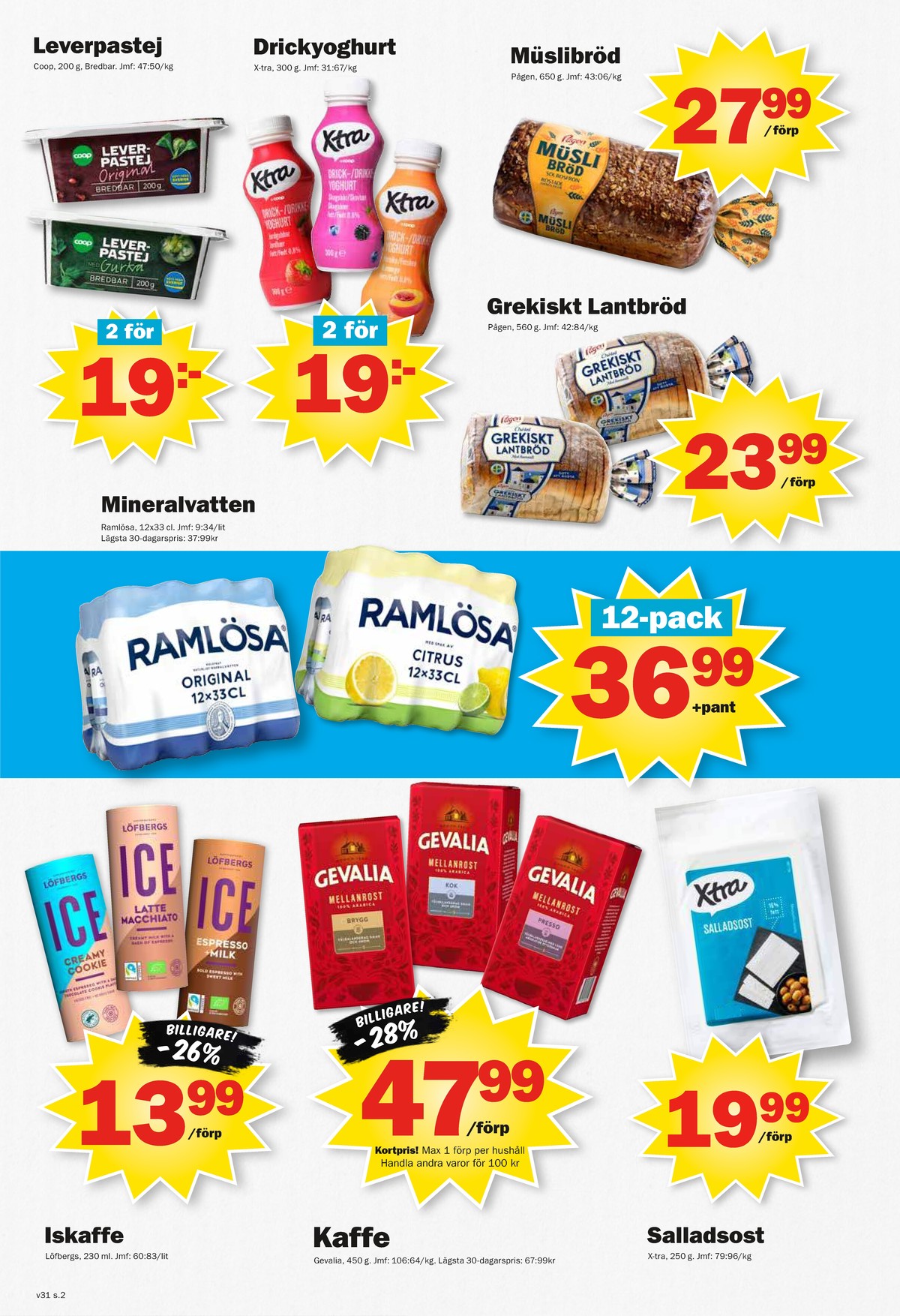 Butik Pekås erbjudanden gäller till 2.8.2026 sida 2 Pekås reklamblad sida 2