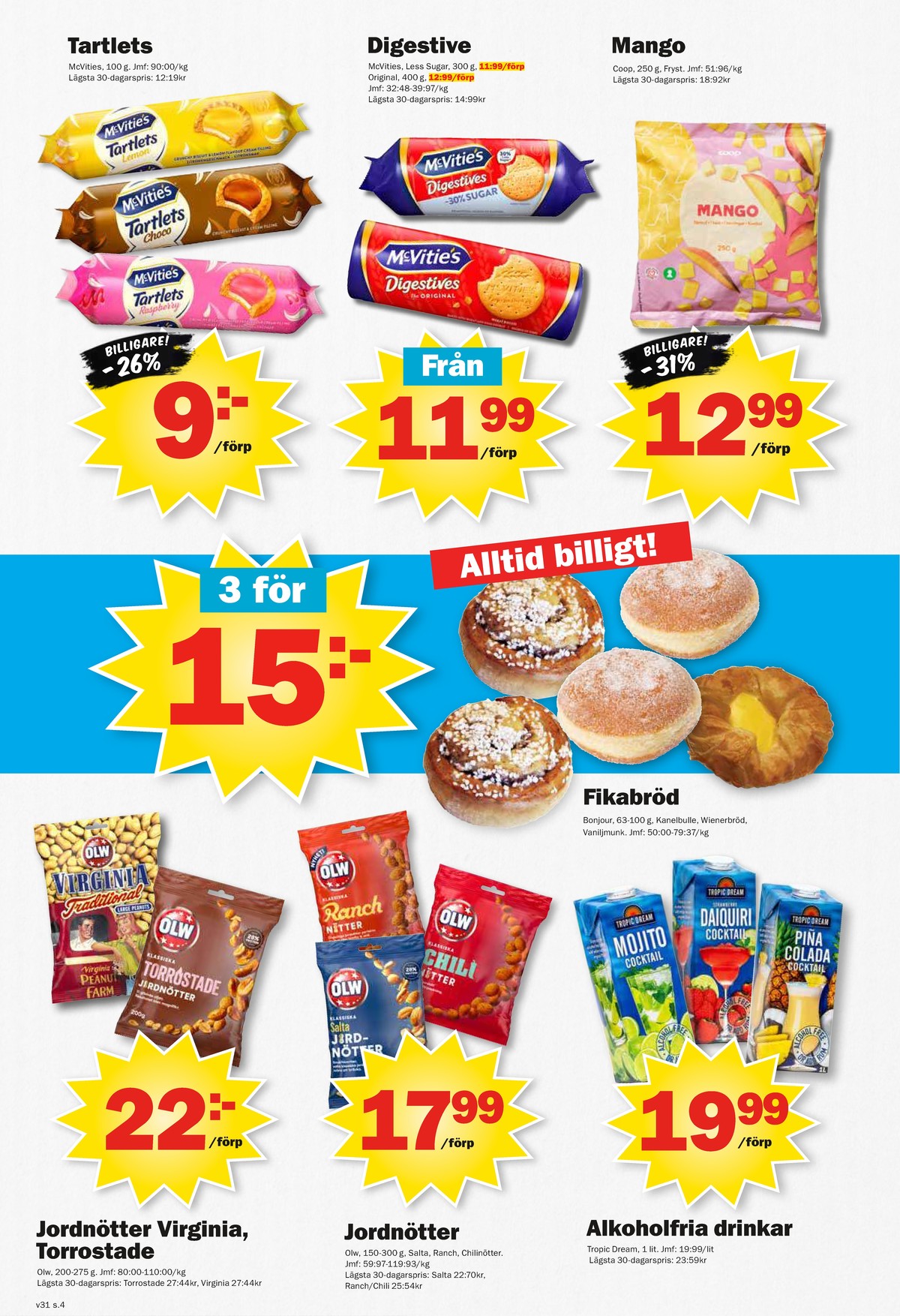 Butik Pekås erbjudanden gäller till 2.8.2026 sida 4 Pekås reklamblad sida 4