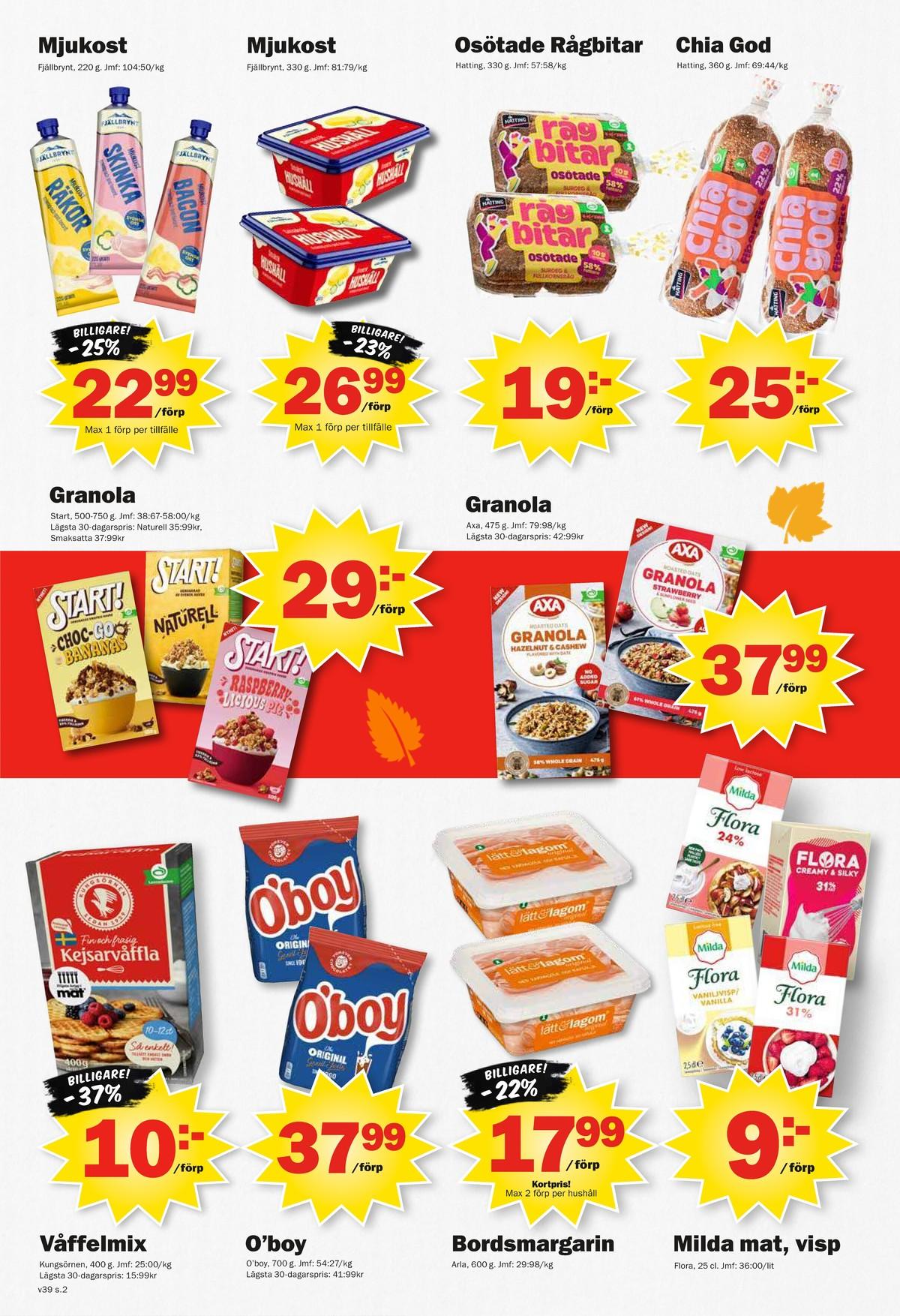 Butik Pekås reklamblad gäller till 27.9.2026 sida 2 Pekås reklamblad sida 2