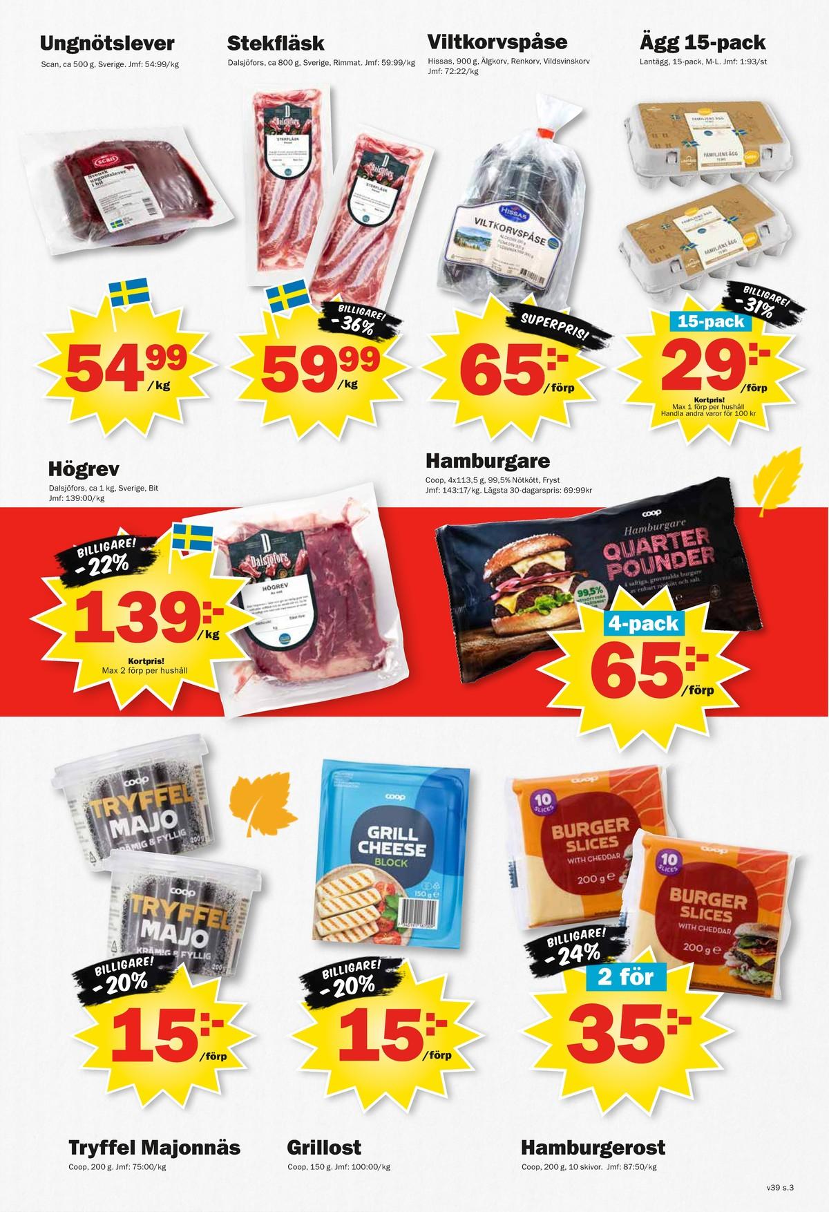 Butik Pekås reklamblad gäller till 27.9.2026 sida 3 Pekås reklamblad sida 3