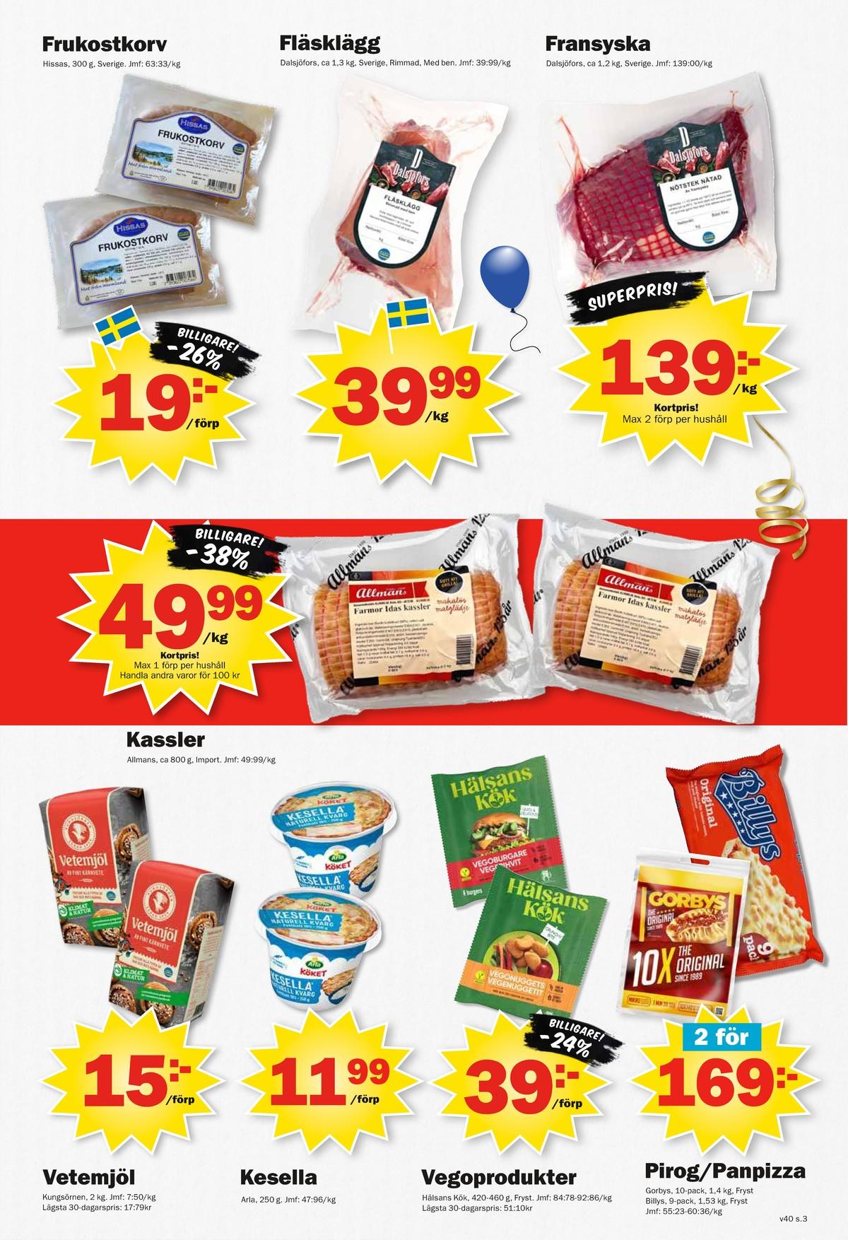 Pekås veckas reklamblad sida 3