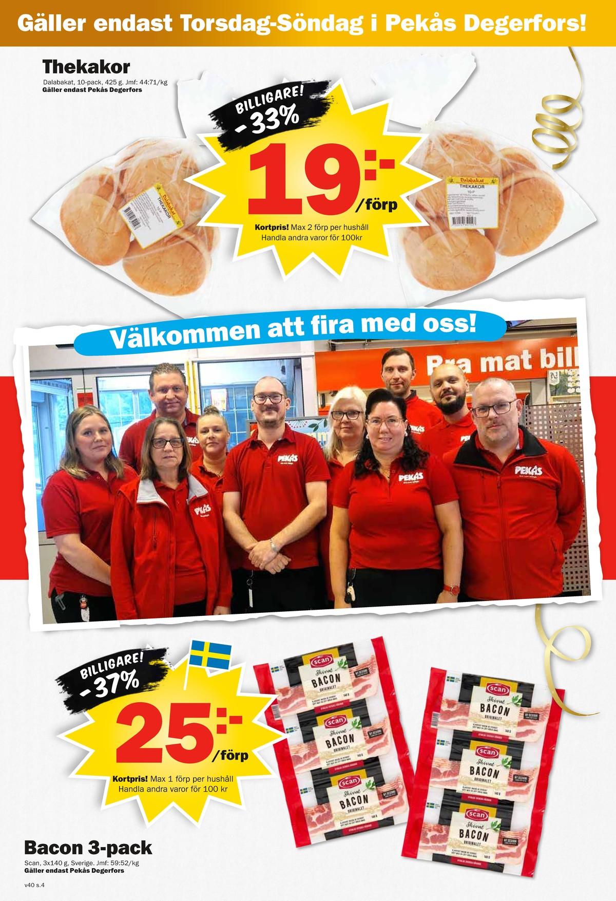 Pekås veckas reklamblad sida 4