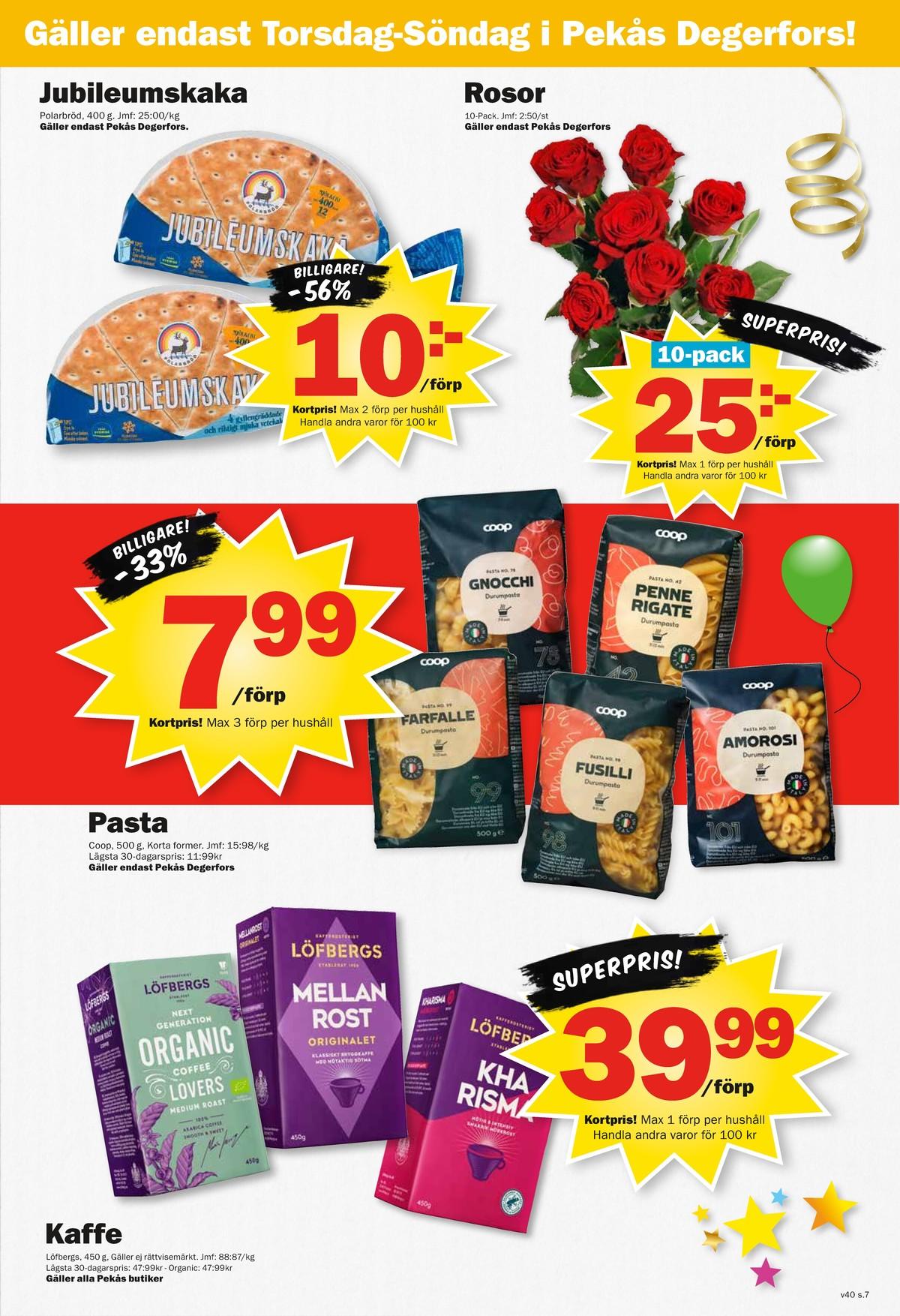 Pekås veckas reklamblad sida 7