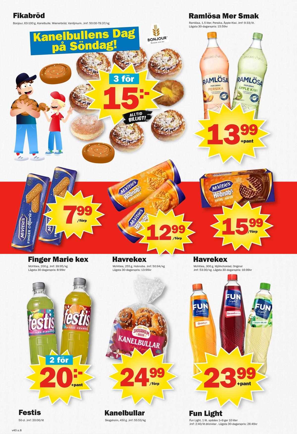 Pekås veckas reklamblad sida 8