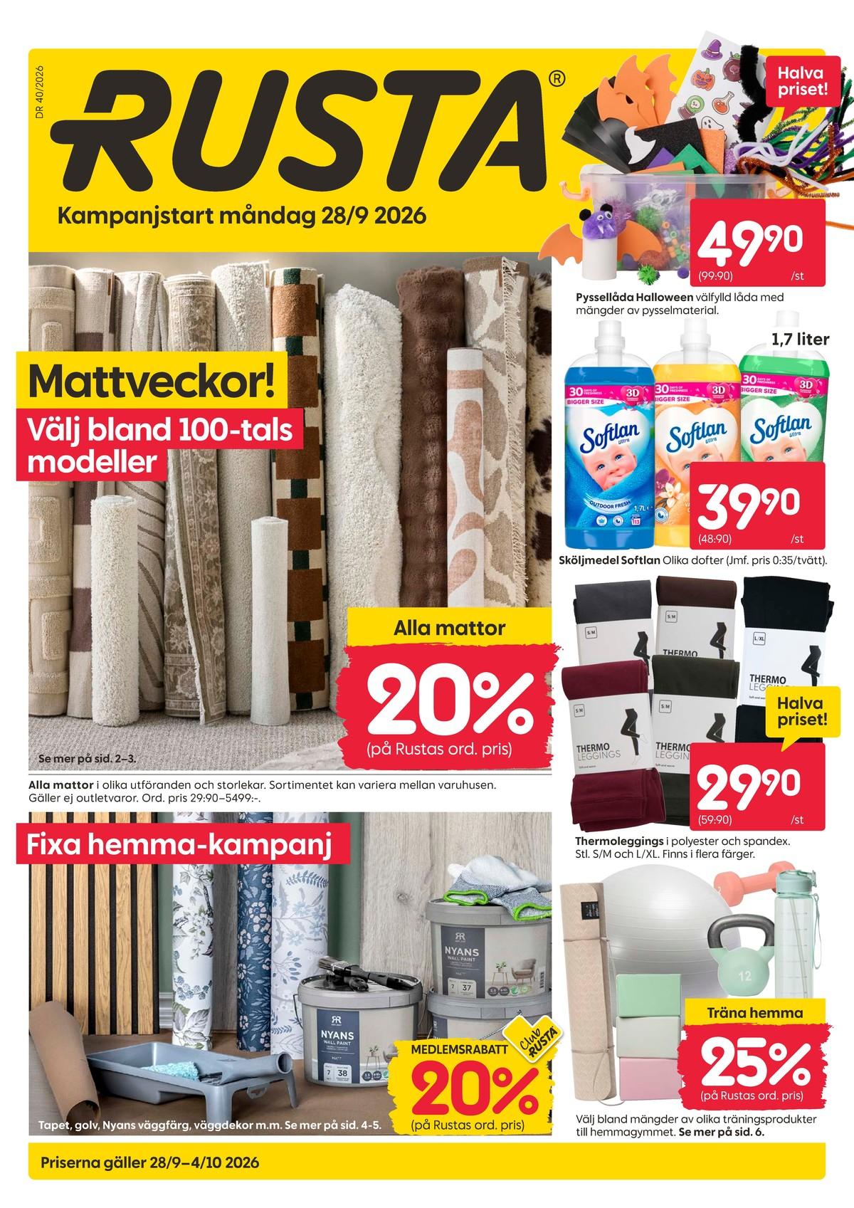 Rusta reklamblad