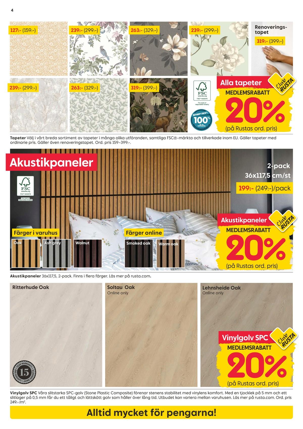 Rusta reklamblad denna vecka gäller till 4.10.2026 sida 4 Rusta reklamblad sida 4