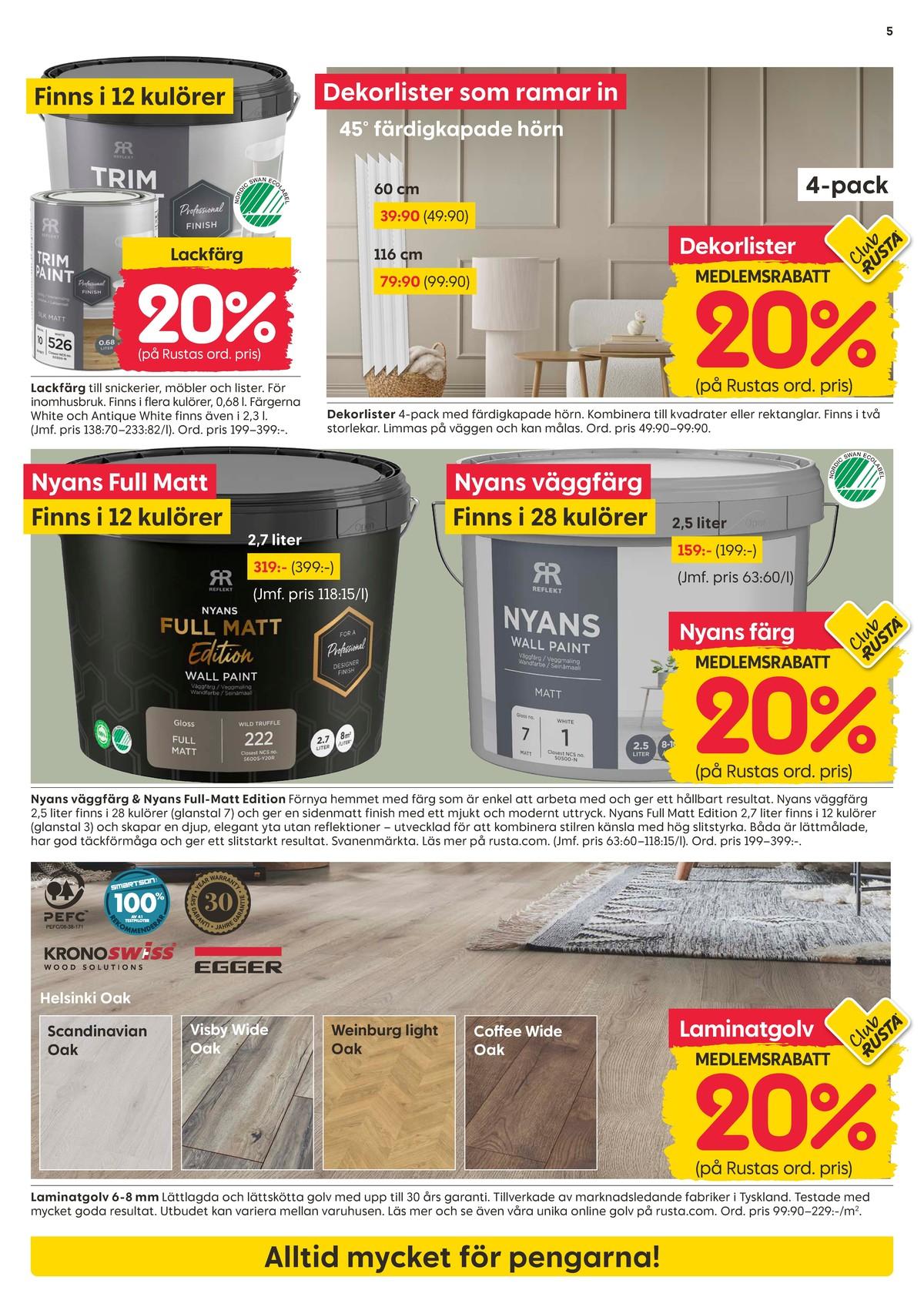 Rusta reklamblad denna vecka gäller till 4.10.2026 sida 5 Rusta reklamblad sida 5
