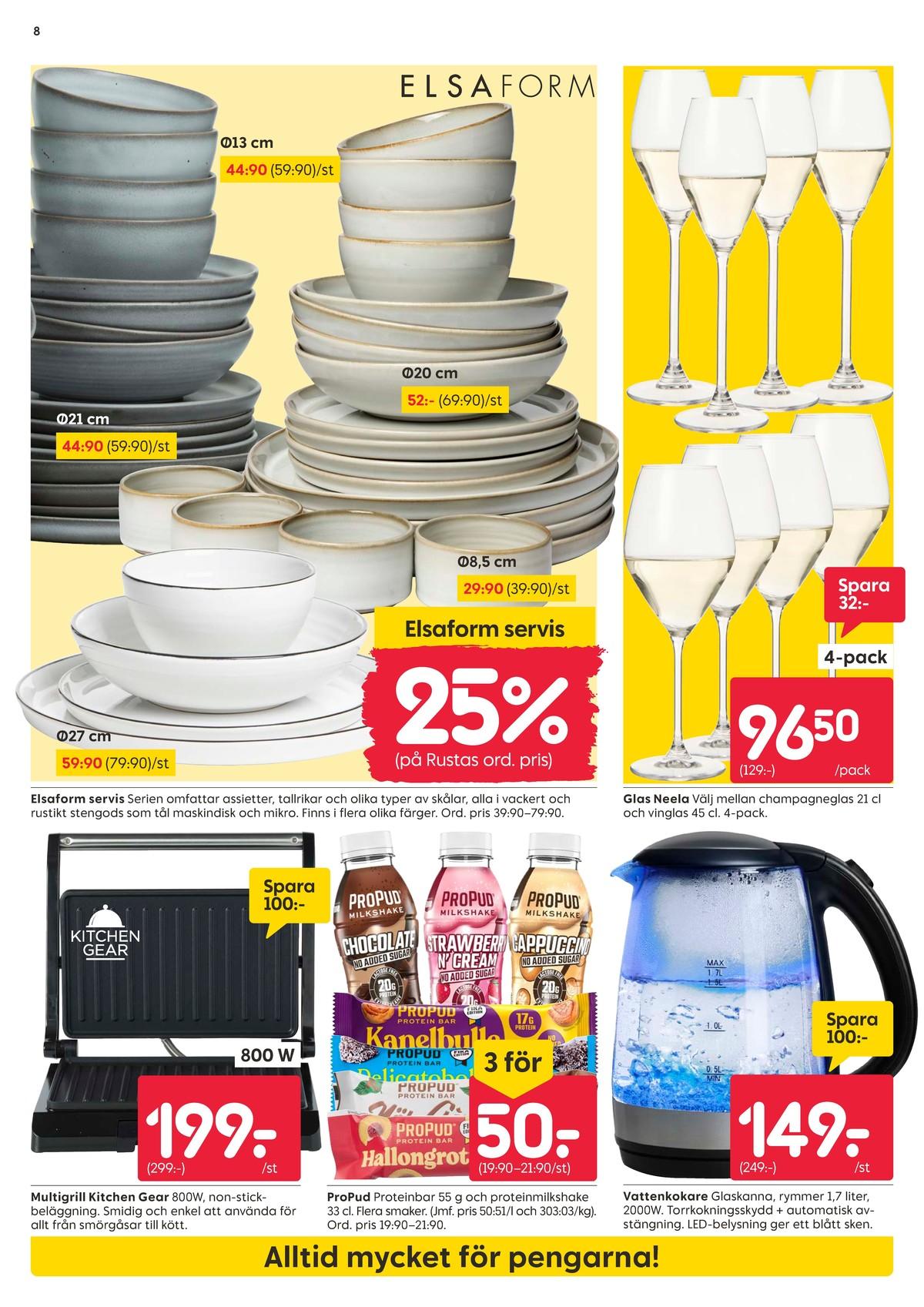 Rusta reklamblad denna vecka gäller till 4.10.2026 sida 8 Rusta reklamblad sida 8