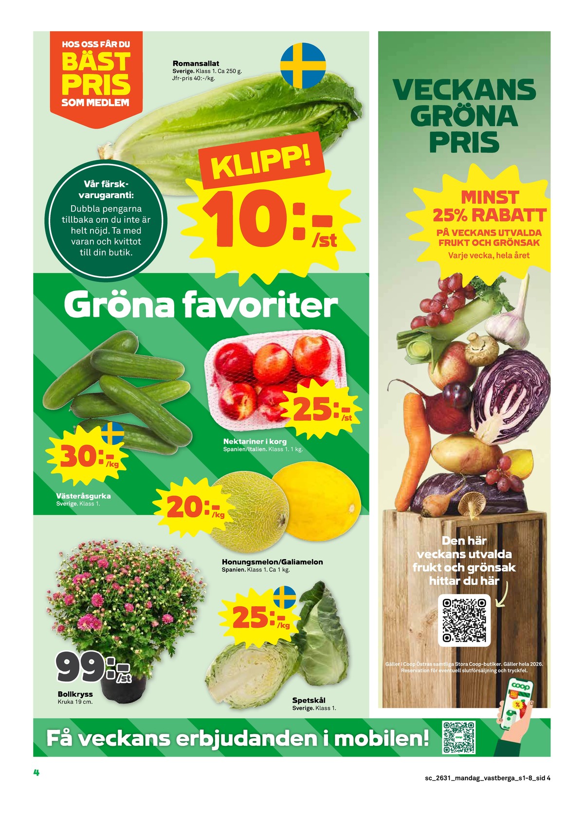 Butik Stora Coop reklamblad gäller till 2.8.2026 sida 4 Stora Coop reklamblad sida 4