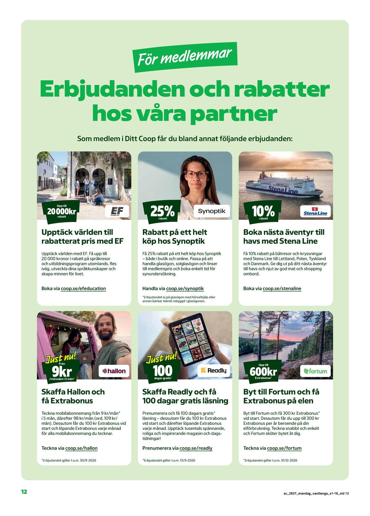Stora Coop veckas erbjudande gäller till 13.9.2026 sida 12 Stora Coop reklamblad sida 12