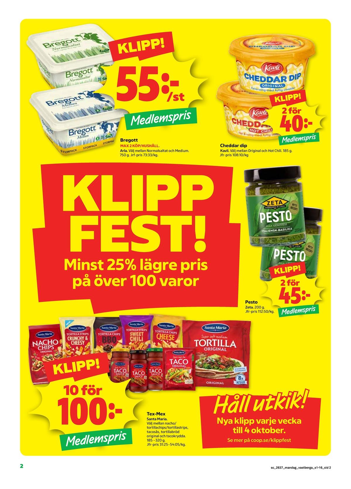Stora Coop veckas erbjudande gäller till 13.9.2026 sida 2 Stora Coop reklamblad sida 2