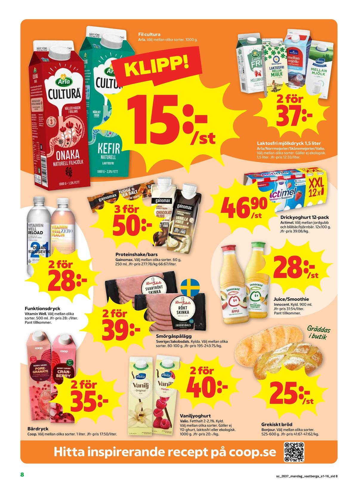 Stora Coop veckas erbjudande gäller till 13.9.2026 sida 8 Stora Coop reklamblad sida 8