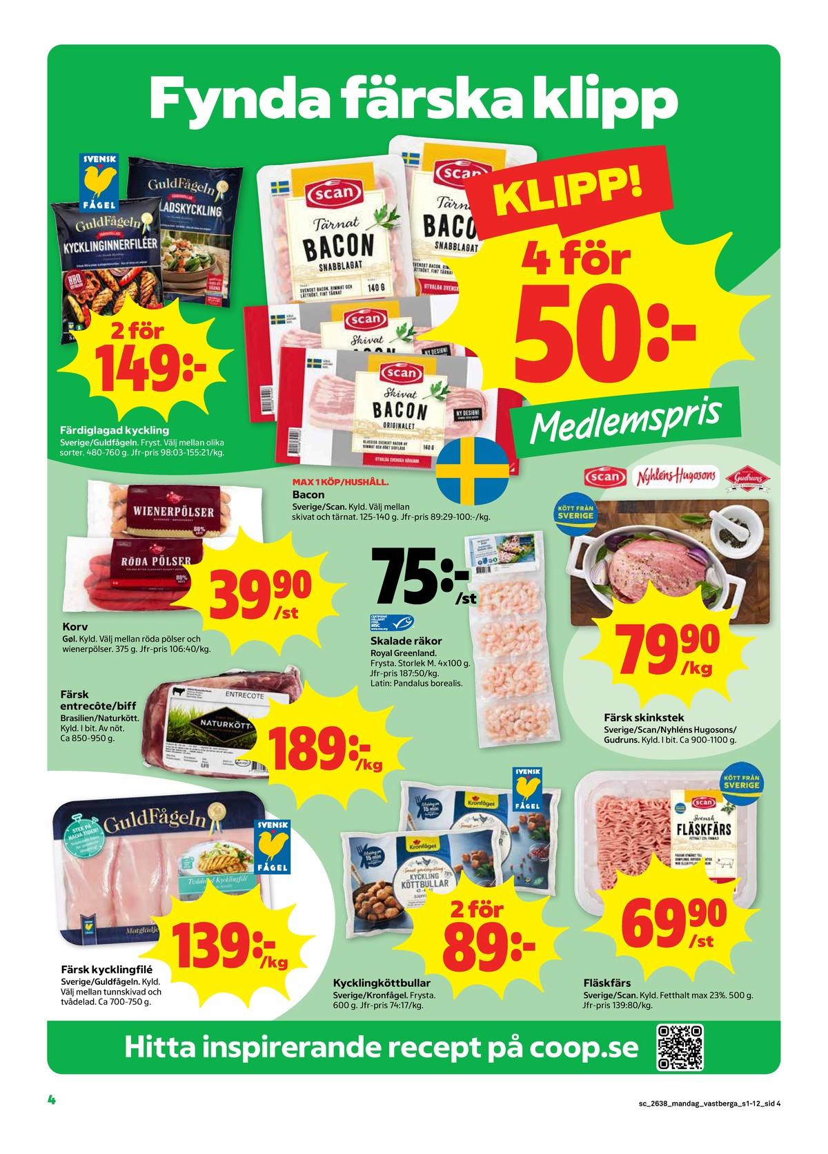 Stora Coop reklamblad nästa vecka sida 4
