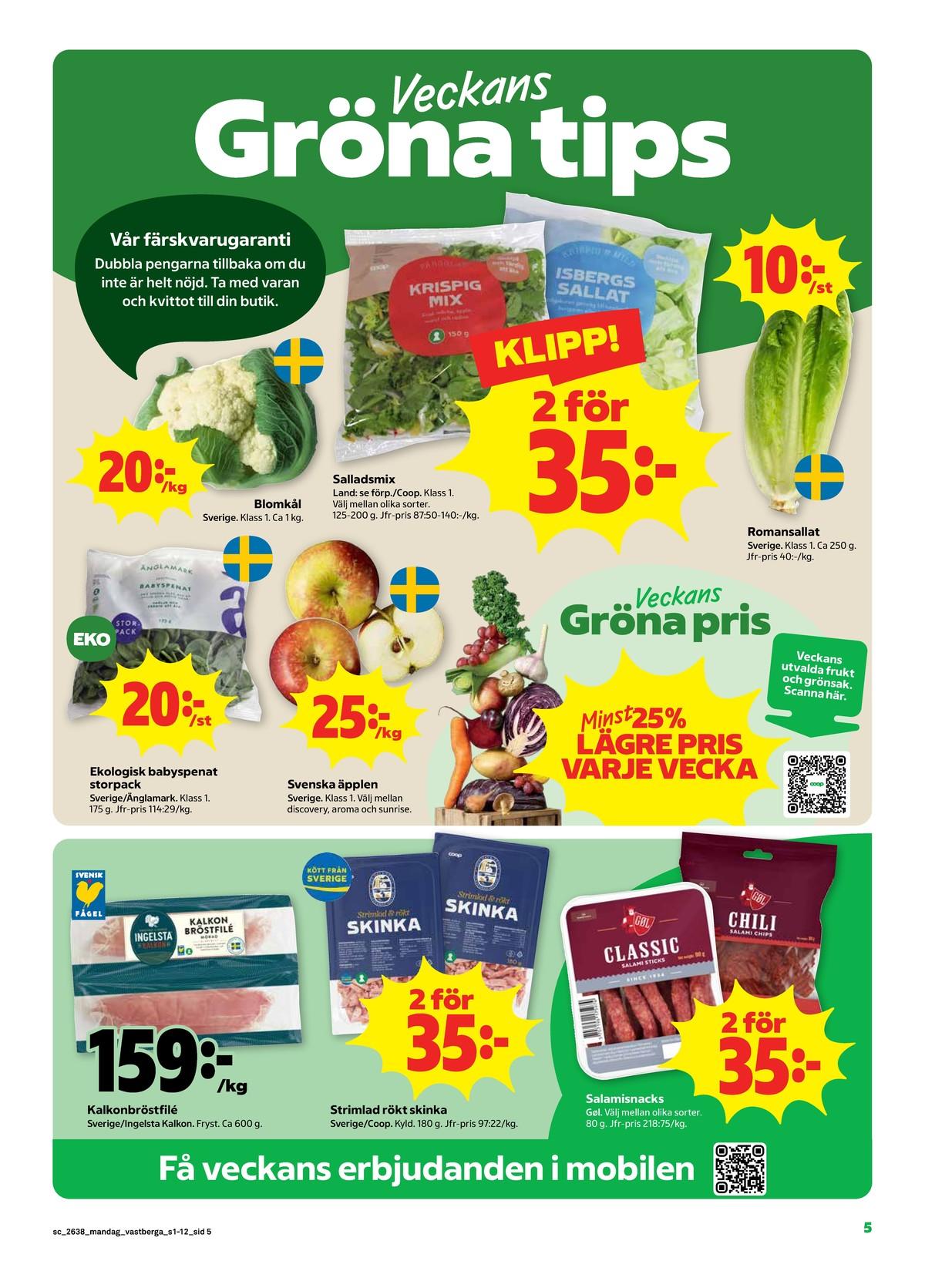 Stora Coop erbjudande nästa vecka gäller till 20.9.2026 sida 5 Stora Coop reklamblad nästa vecka sida 5