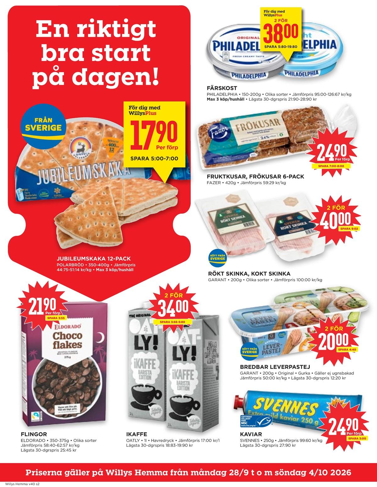Willys Hemma reklamblad nästa vecka sida 2