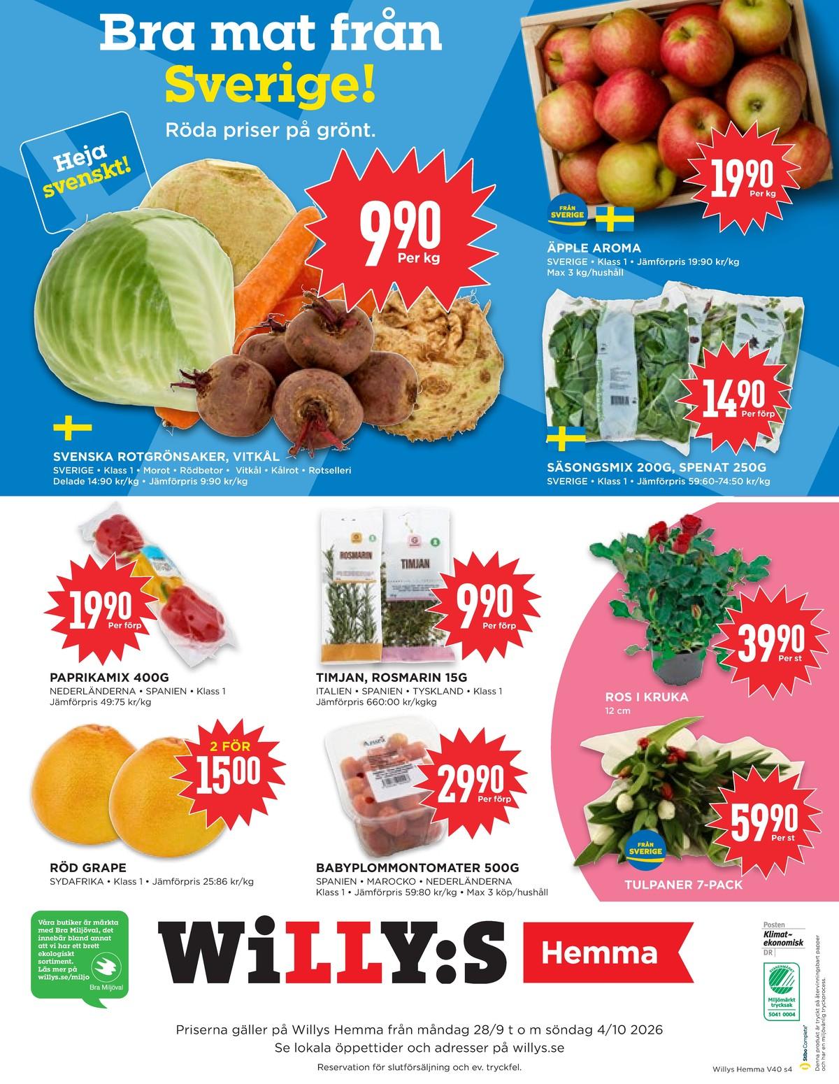 Willys Hemma reklamblad nästa vecka sida 4