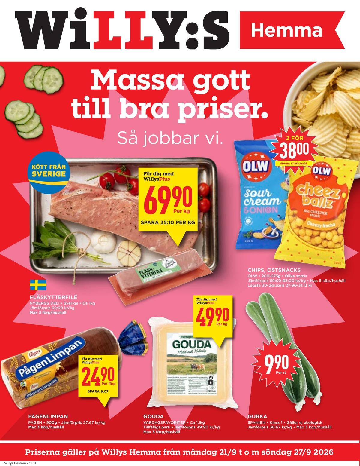Willys Hemma reklamblad sida 1
