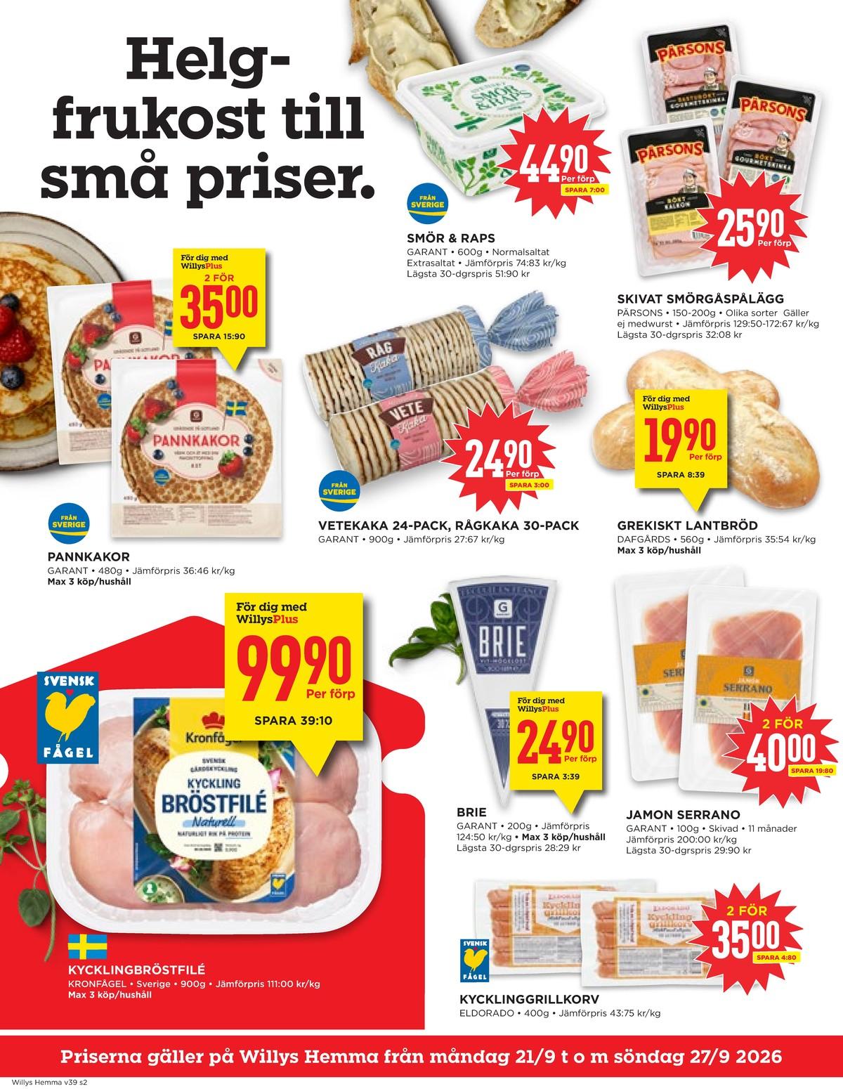 Willys Hemma reklamblad sida 2