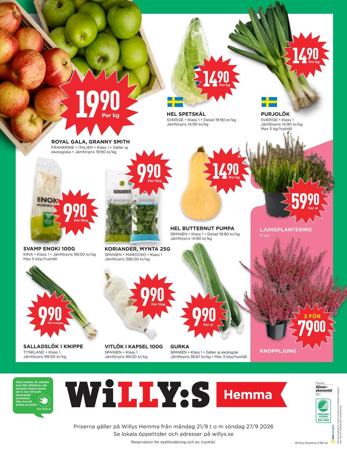 Willys Hemma reklamblad sida 4