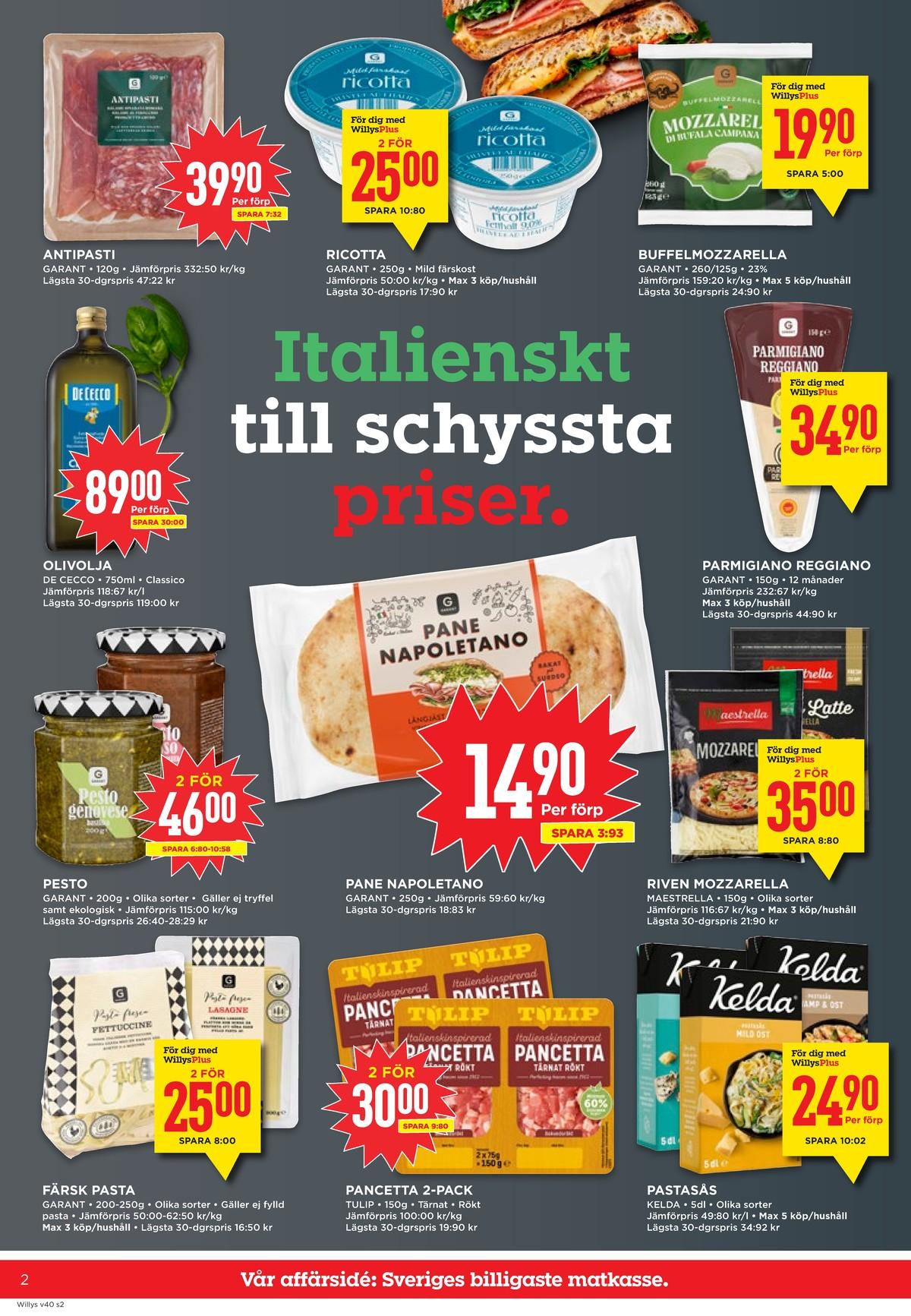 Willys reklamblad nästa vecka sida 2