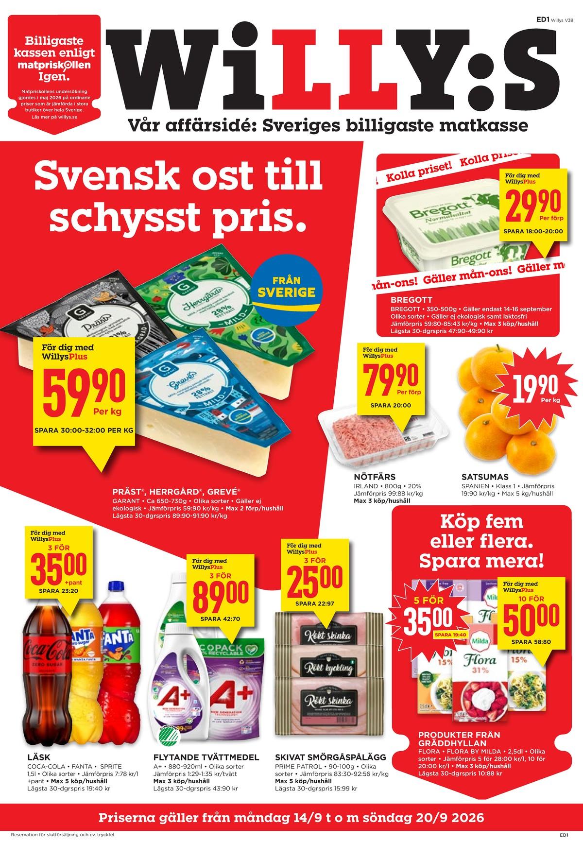 Willys reklamblad från butik Willys sida 1