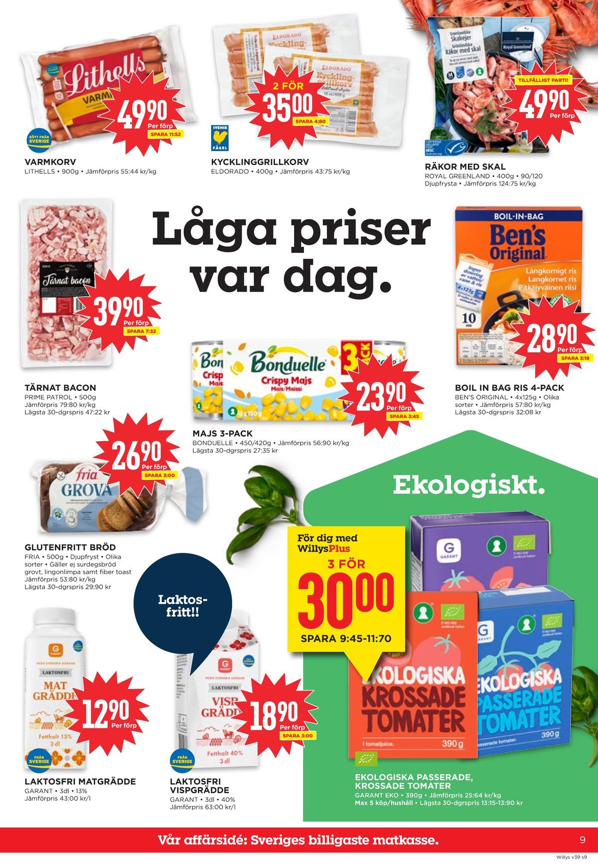Willys reklamblad nästa vecka sida 9
